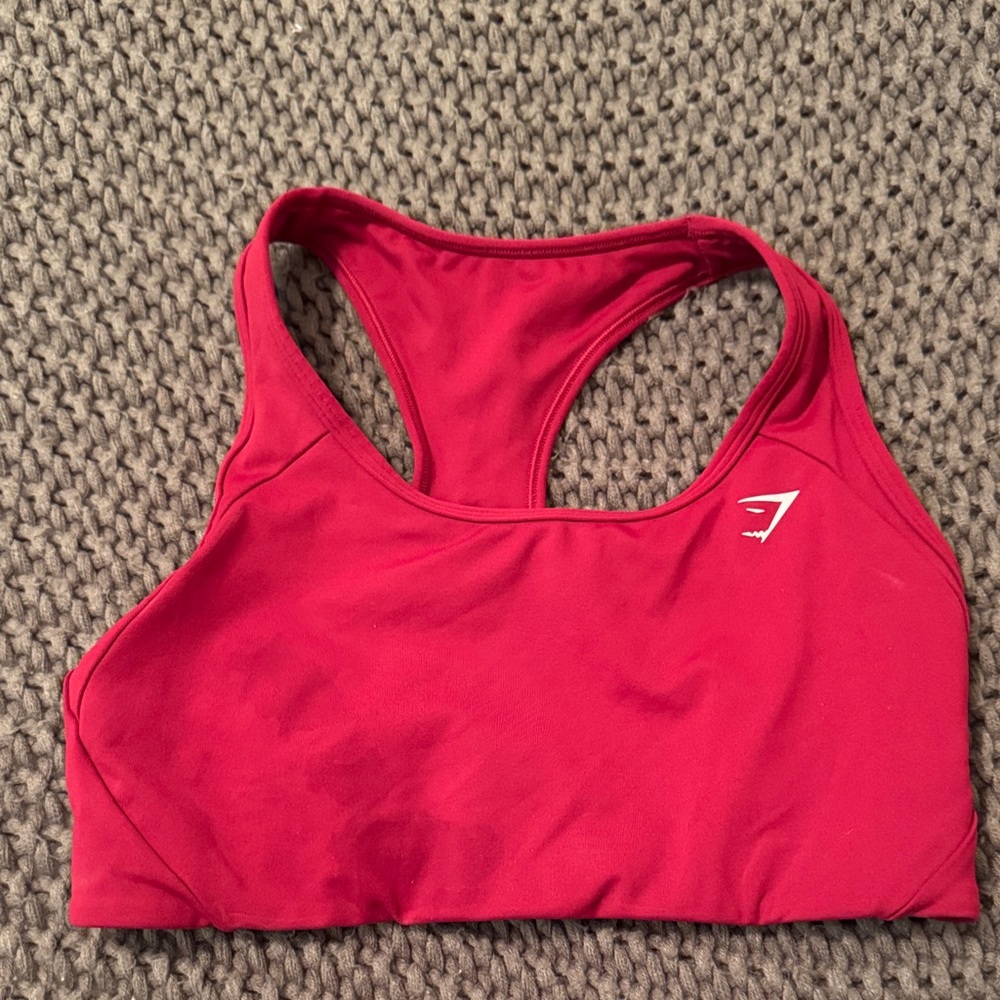Gymshark Women’s Bright Red Racerback Sports Bra